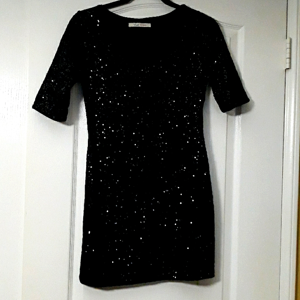 Beautiful Black Sequin Dress